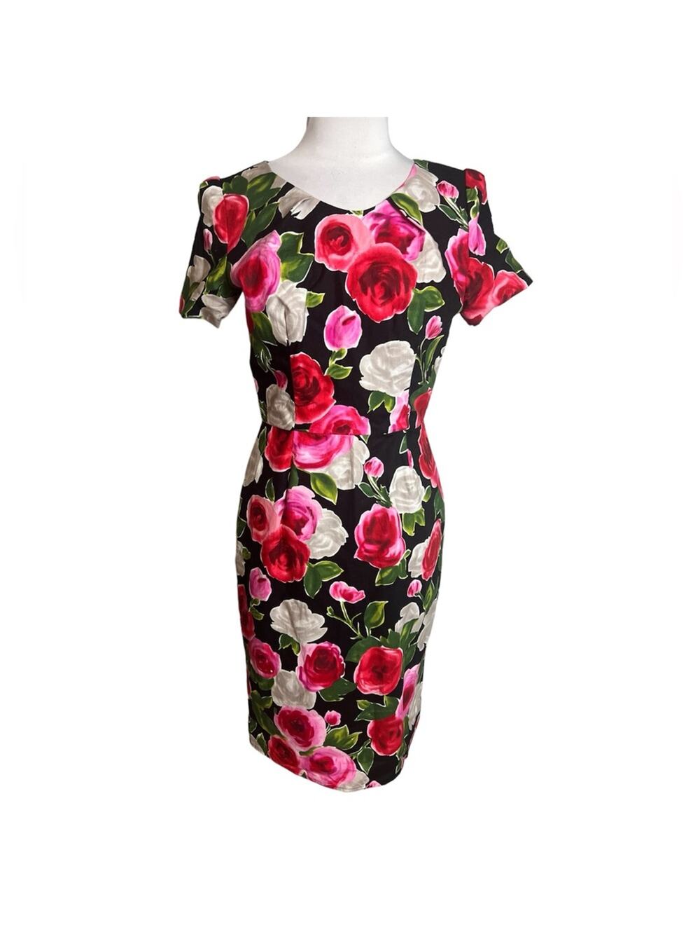 NWOT Siri San Francisco Rosemarie floral print sheath dress‎ vintage inspired 4